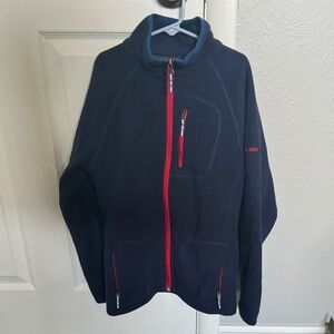 Columbia - Boys Full Zip Fleece Jacket - MEDIUM - Blue & Red